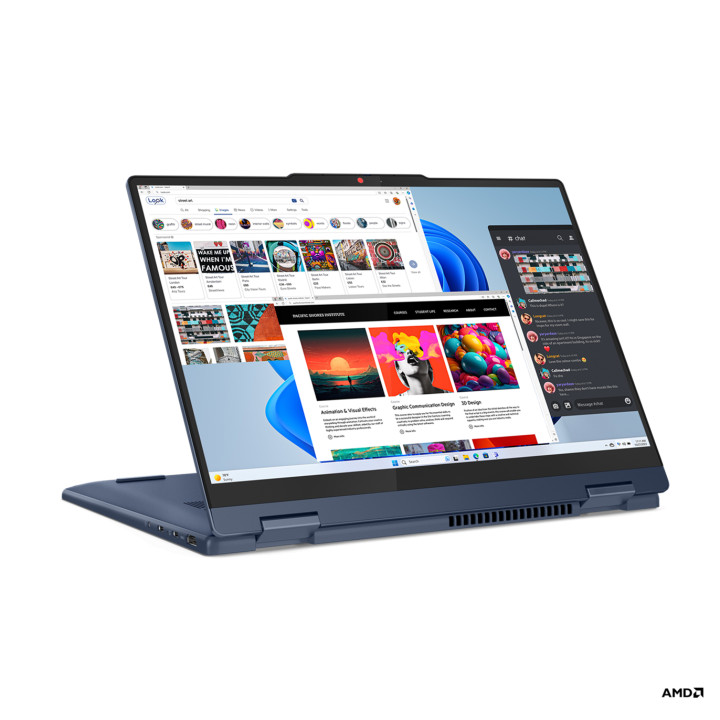 Лаптоп Lenovo IdeaPad 5 2-in-1 14AHP9, AMD Ryzen 5 8645HS, NPU Integrated AMD Ryzen AI, 14" WUXGA IPS 300nits Glossy, TUV Low Blue Light, Glass, Touch, 16GB RAM, 512GB SSD - 83DR0018BM