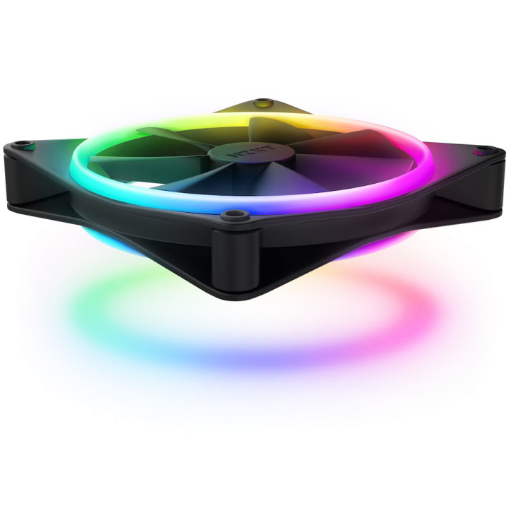 Комплект вентилатори NZXT F140 RGB Duo Black 2 бр, RGB Контролер - RF-D14DF-B1