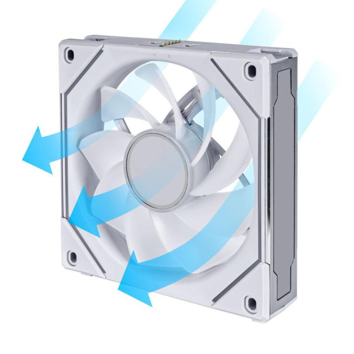 Вентилатор Lian-Li UNI SL-INF Reverse Blade, 120 мм, ARGB PWM, Бял - G99.12RSLIN1W.00