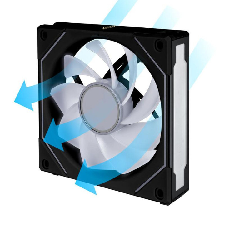Вентилатор Lian-Li UNI SL-INF Reverse Blade, 120 мм, ARGB PWM, Черен - G99.12RSLIN1B.00