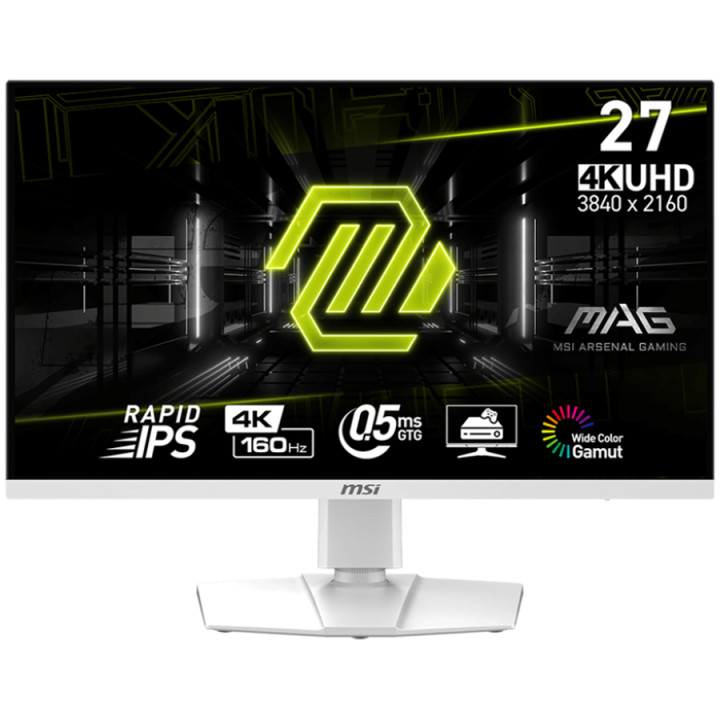 Монитор MSI MAG 274URFW, 27" 160Hz, 4K UHD, 16:9, Rapid IPS AG, 0.5ms, 400nits, FreeSync Premium, Adjustable Stand, DP, HDMI, Type-C