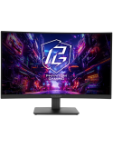 Монитор AsRock PG27QRT1B Curved, 27" QHD(2560x1440) VA, Anti-Glare, 180 Hz, 132% sRGB, 5000:1, 1ms (MPRT), AMD FreeSync, Flicker-free, Tilt, VESA, 2x 2W Speakers, HDMI 2.0, DP 1.4