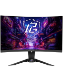 Монитор AsRock PG27QRT2A Curved, 27" QHD(2560x1440) VA, Anti-Glare, 180 Hz, 132% sRGB, 5000:1, 1ms (MPRT), FreeSync, Flicker-free, VESA, 2x 2W Speaker, HDMI, DP, Audio, Wi-Fi