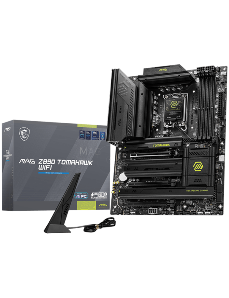 Дънна платка MSI MAG Z870 TOMAHAWK WIFI, LGA1851, DDR5 up to 9200(OC)MHz, 3x PCIe x16 slots, 4x M.2 slot