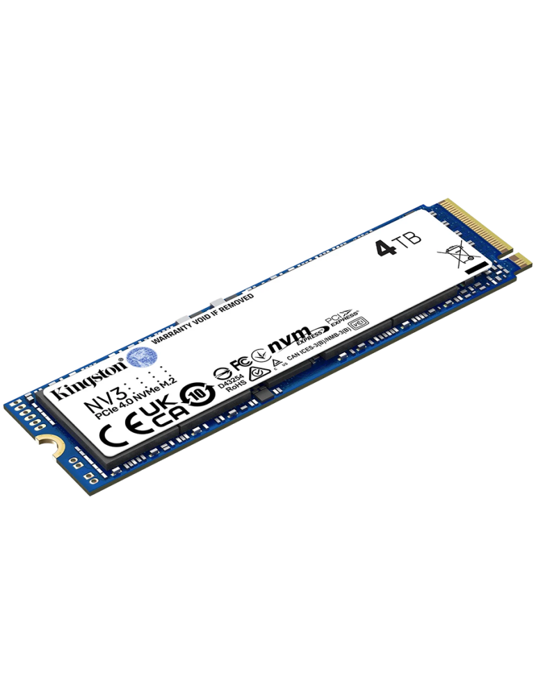 SSD диск Kingston 4TB NV3 M.2 2280 PCIe 4.0 NVMe, R/W: 6000 /5000MB/s - SNV3S/4000G