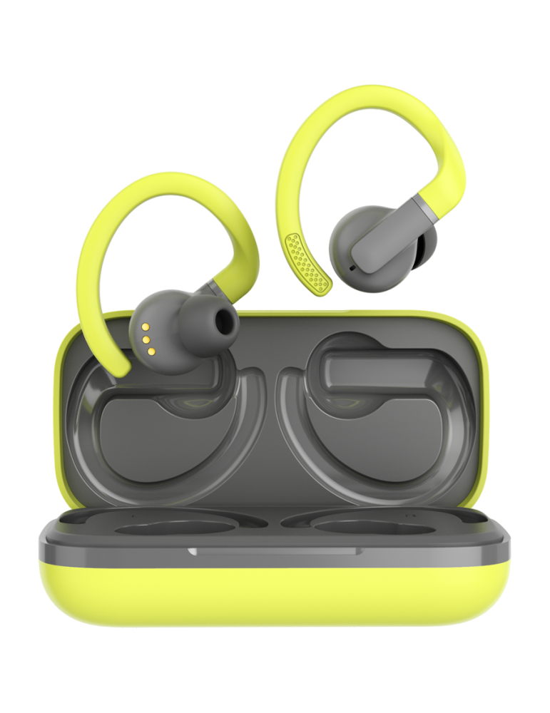 Bluetooth слушалки- тапи Canyon OnRun 11 Sport Wireless charge Green - CNS-TWS11GR