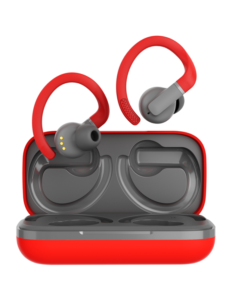 Bluetooth слушалки- тапи Canyon OnRun 11 Sport Wireless charge Red - CNS-TWS11R