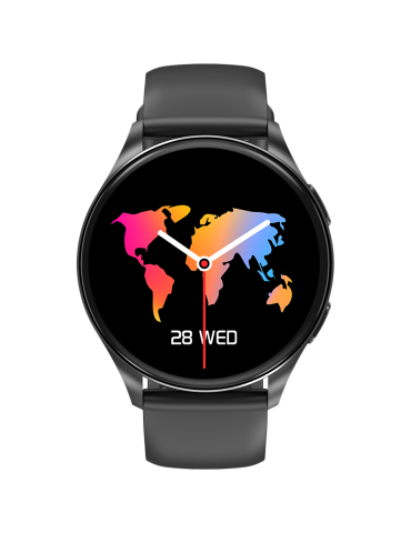 Смарт часовник Blackview X20, 1.43-inch OLED 466x466, 380mAh Battery, Oxygen Monitor   Heart Rate Monitoring, Calls and SMS notification, Black - BVX20-B