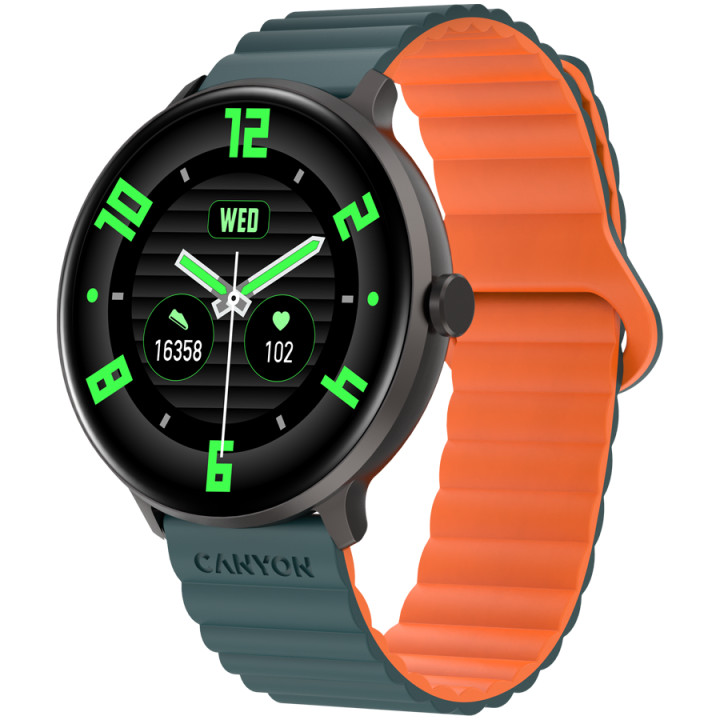 Смарт часовник Canyon Jacky SW-69 Green Orange - CNS-SW69BG