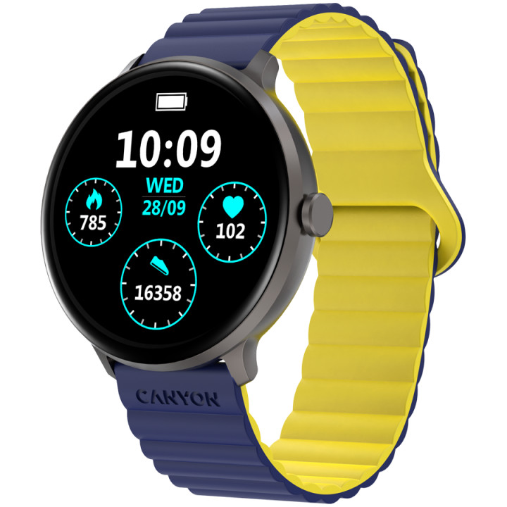 Смарт часовник Canyon Jacky SW-69 Blue Yellow - CNS-SW69BL