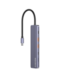 Докинг станция Canyon hub DS-17 6in1 4k USB-C Grey - CNS-TDS17