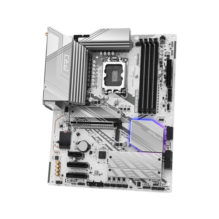 Дънна платка AsRock Z890 Pro RS WiFi White, ATX, LGA1851, DDR5
