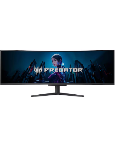 Монитор Acer X49XBMIPPHUZX CURVED, 49", 5120x1440, OLED, 0.03ms(GTG), 240Hz, HDMI, DP, 1x Type-C (90W), USB 3.2 - UM.SXXEE.X01