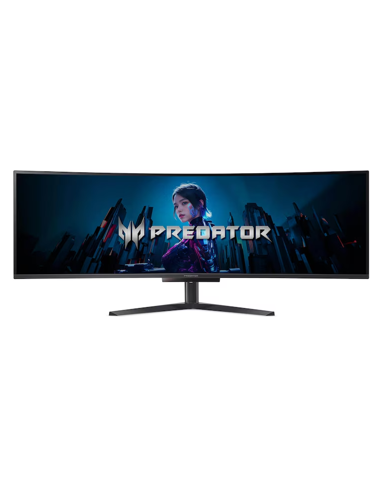 Монитор Acer X49XBMIPPHUZX CURVED, 49", 5120x1440, OLED, 0.03ms(GTG), 240Hz, HDMI, DP, 1x Type-C (90W), USB 3.2 - UM.SXXEE.X01