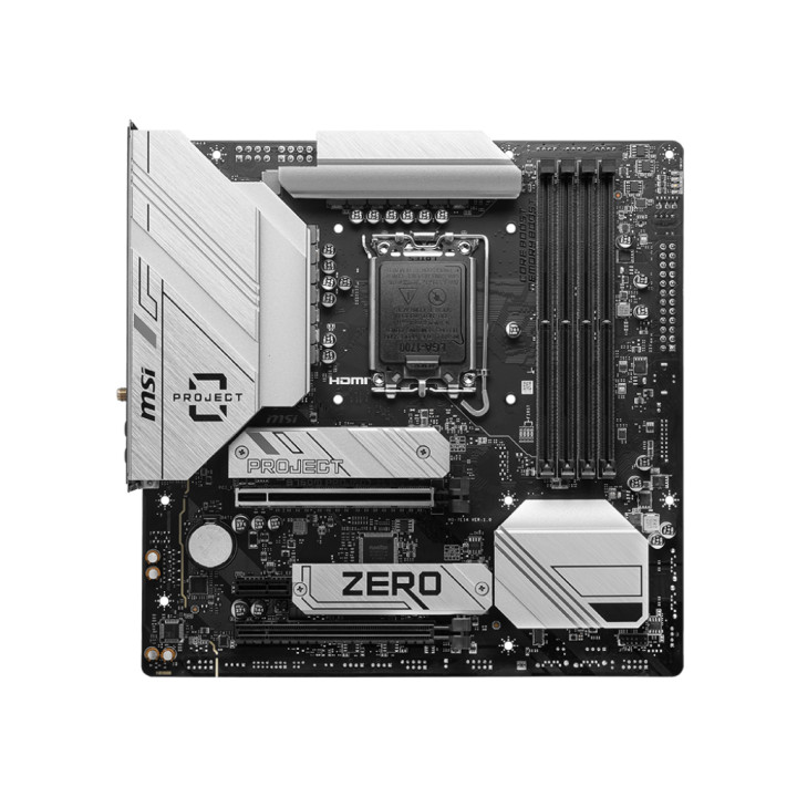 Дънна платка MSI B760M PROJECT ZERO, LGA1700 - 911-7E14-004