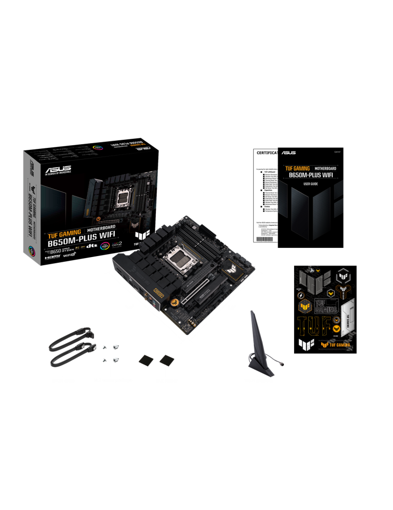 Дънна платка Asus TUF GAMING B650M-PLUS WiFi, AM5 - 90MBB1BF0-M0EAY0