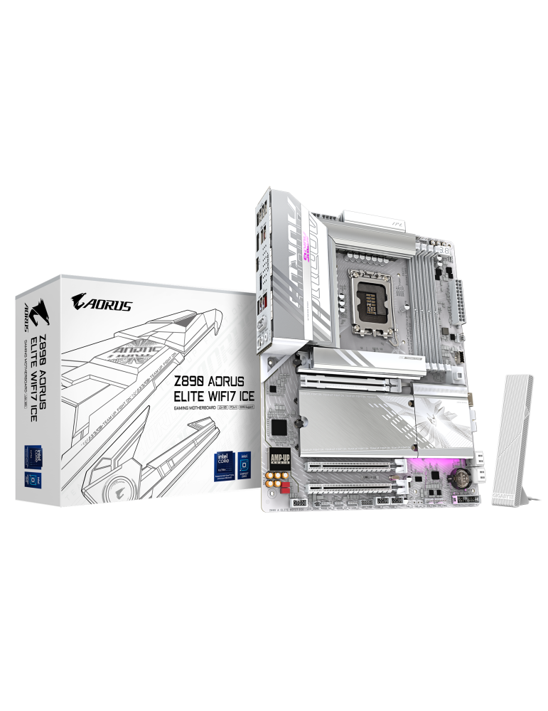Дънна платка Gigabyte Z890 AORUS ELITE WIFI 7 ICE, LGA 1851