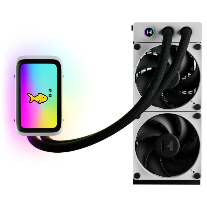 Водно охлаждане за процесор HYTE THICC Q60 с LCD Display - FAN-HYTE-Q60-BW