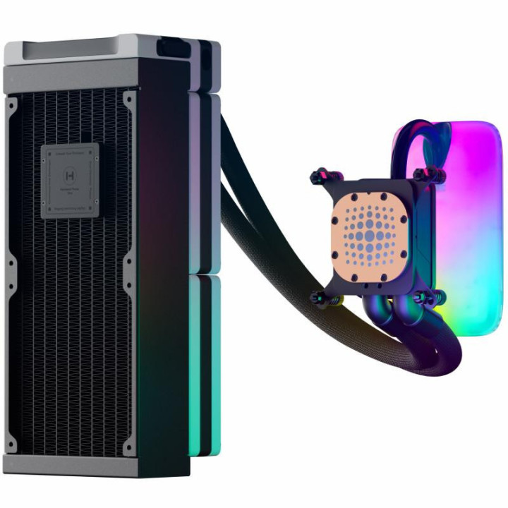 Водно охлаждане за процесор HYTE THICC Q60 с LCD Display - FAN-HYTE-Q60-BW
