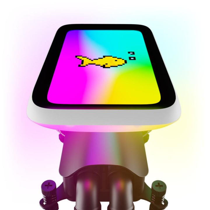 Водно охлаждане за процесор HYTE THICC Q60 с LCD Display - FAN-HYTE-Q60-BW