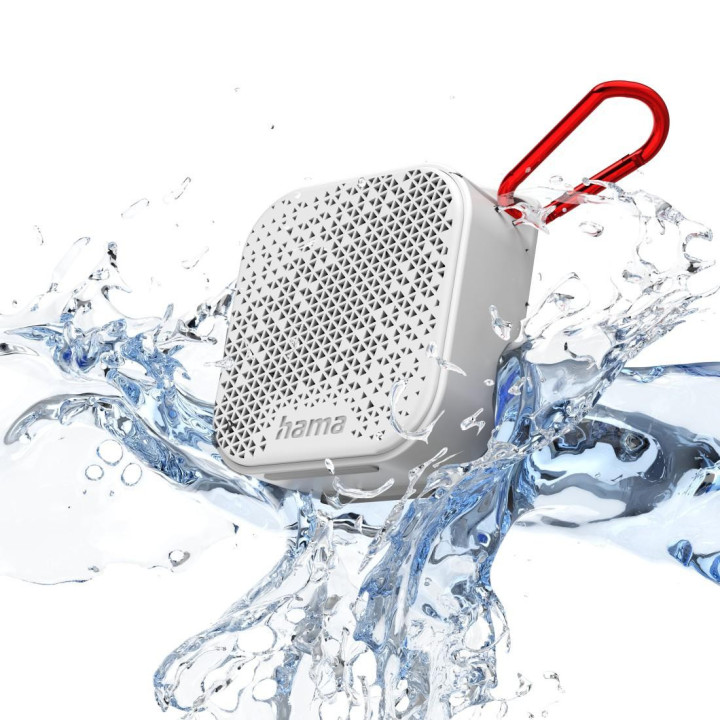 Bluetooth колонка HAMA Pocket 3.0, Waterproof, 3.5W, бяла - 188225