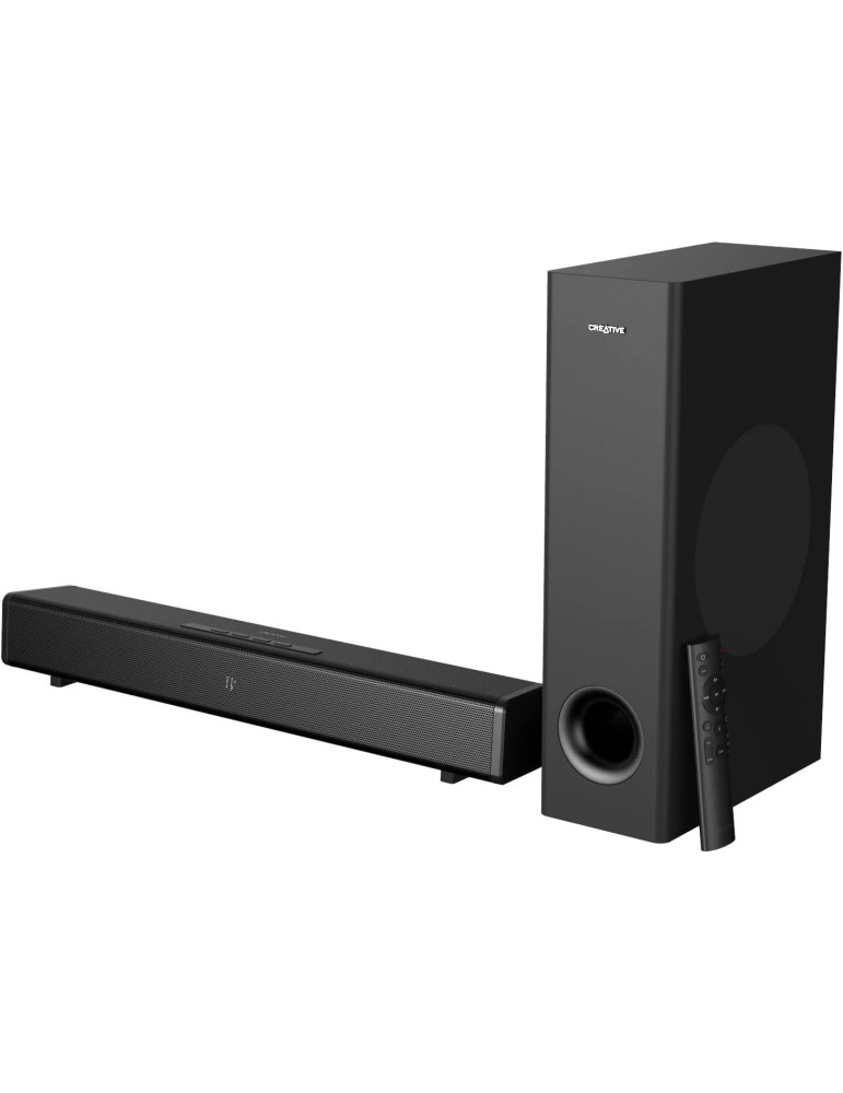 Колонка Звукова система Creative 360, 2.1   Субуфер, Bluetooth 5.0, Dolby Atmos, HDMI 2.0, ARC, Черен - CREAT-SPEAK-STAGE-360