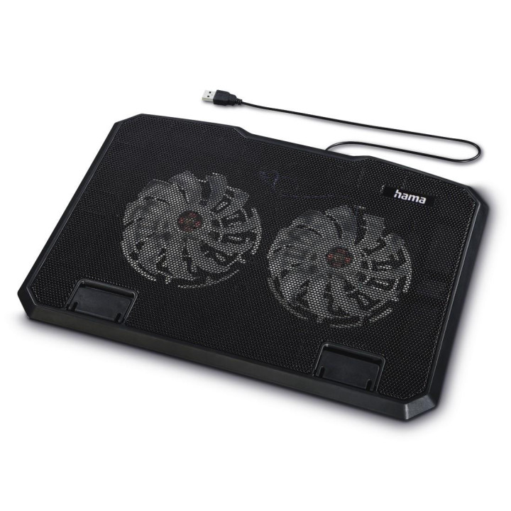 Охлаждаща поставка за лаптоп Hama Black Metal, 40 см 15.6" - 126806