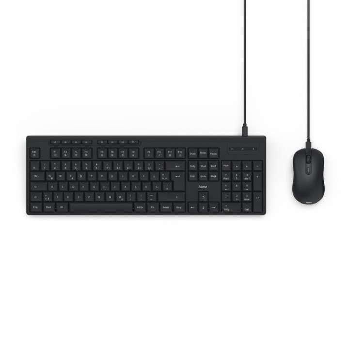 Комплект клавиатура и мишка HAMA CKM-200, USB-A, USB-C - 173054