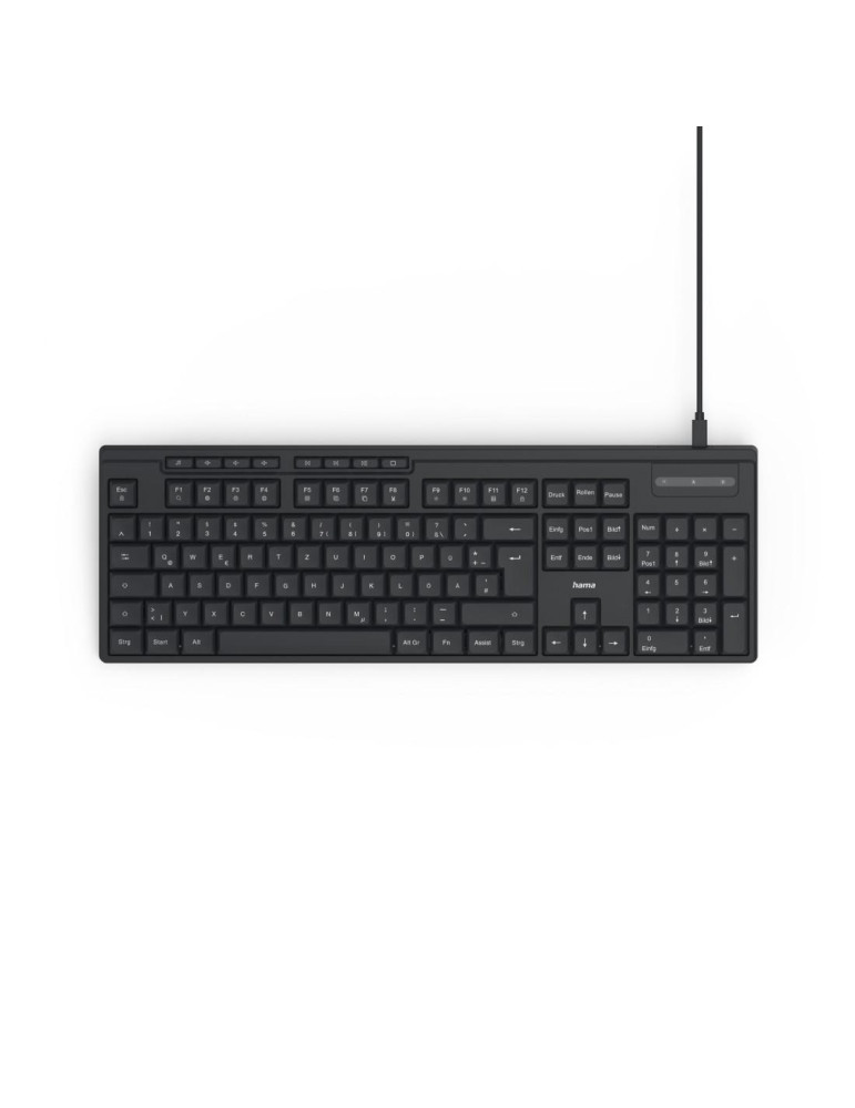 Клавиатура HAMA CK-200, кирилизирана, USB-A, USB-C, мулт.бутони - 173052