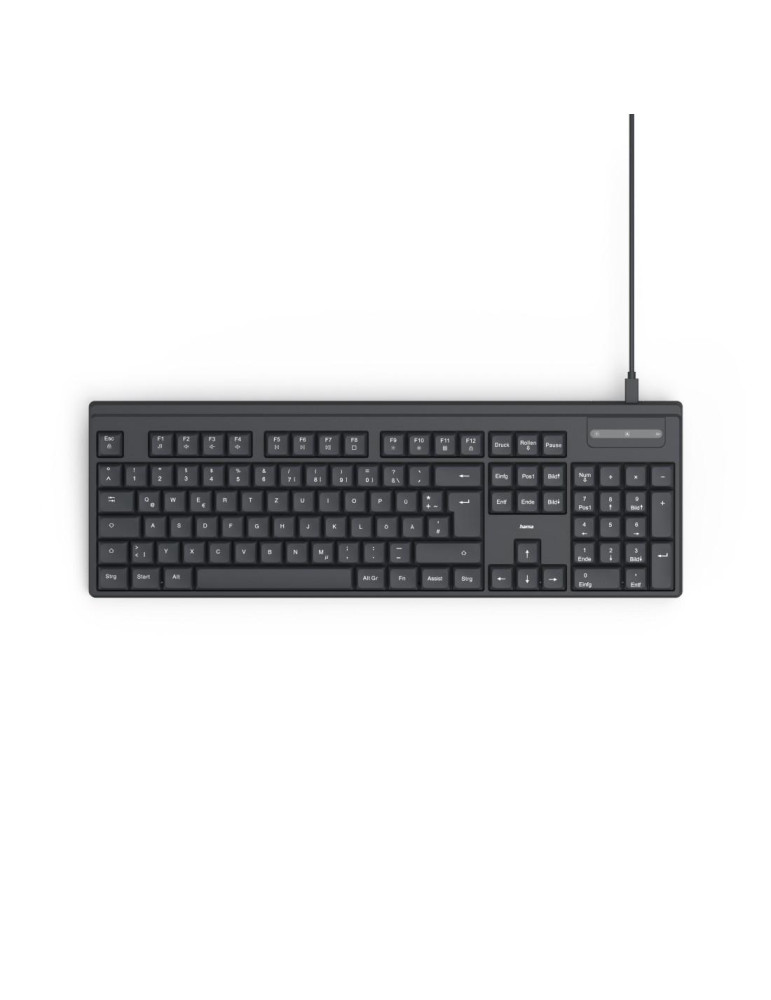 Клавиатура HAMA CK-100, кирилизирана, USB-C, USB-A - 173050