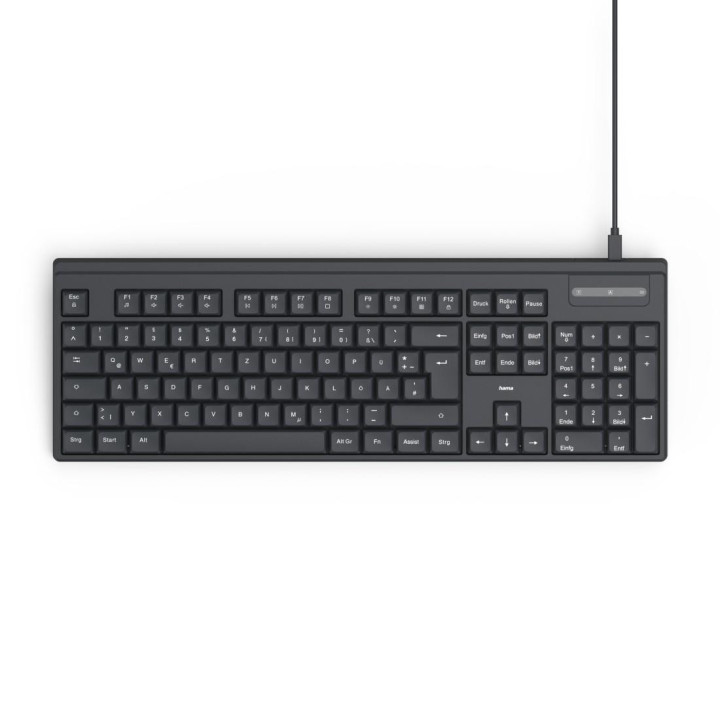 Клавиатура HAMA CK-100, кирилизирана, USB-C, USB-A - 173050