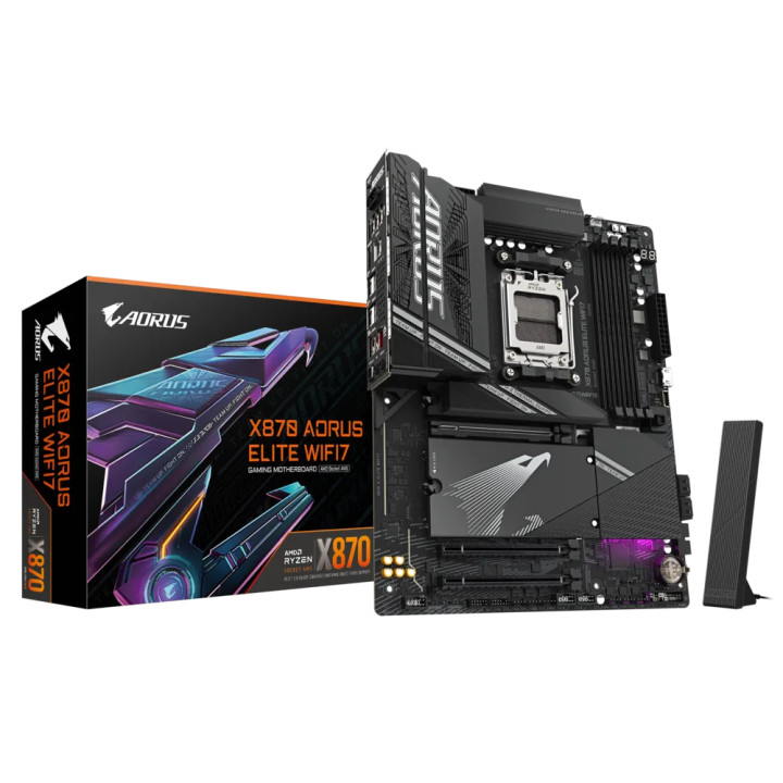 Дънна платка Gigabyte X870 AORUS ELITE WIFI7, AM5