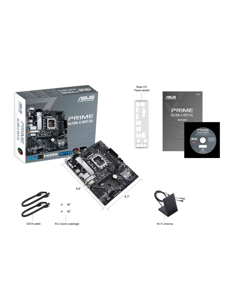 Дънна платка Asus PRIME H610M-A WIFI D4 - 90MB1C80-M0EAY0