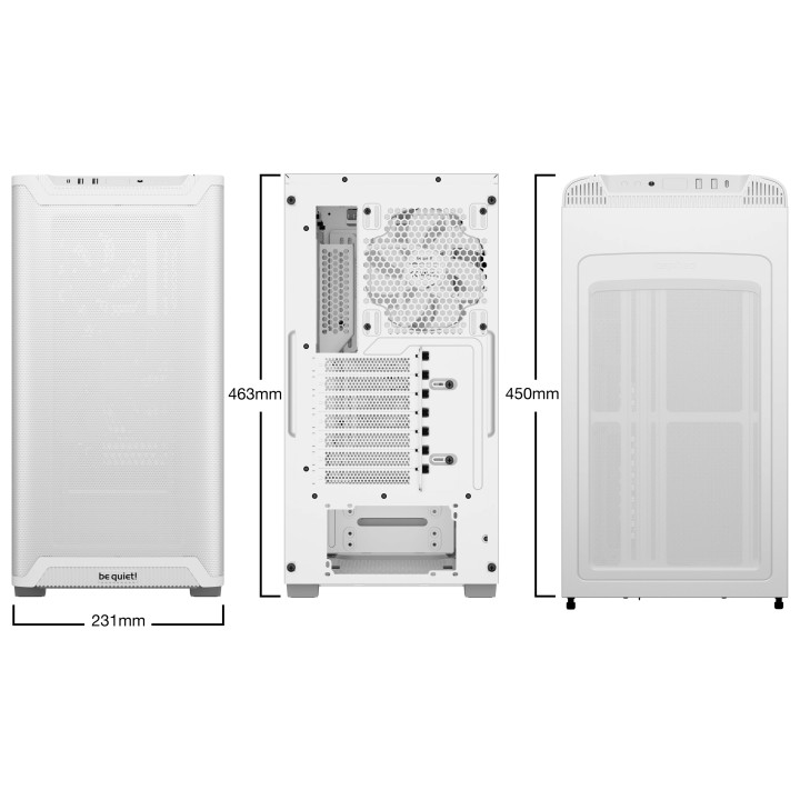 Кутия за компютър Be quiet! Pure Base 501 Airflow Window White, ATX - BGW75