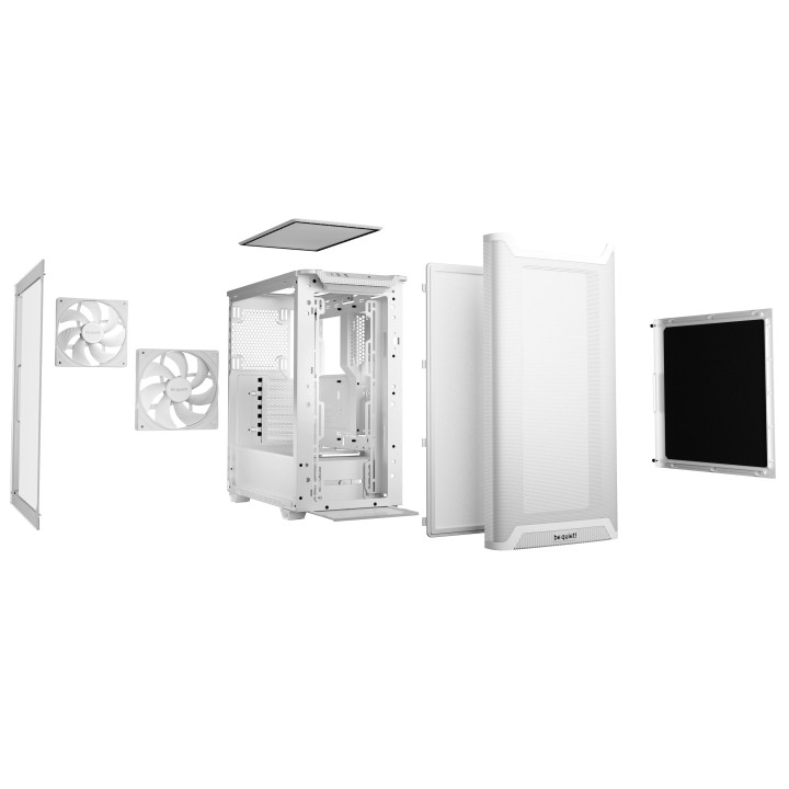Кутия за компютър Be quiet! Pure Base 501 Airflow Window White, ATX - BGW75