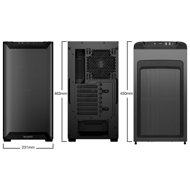 Кутия за компютър Be quiet! Pure Base 501 Airflow Black, ATX - BG074