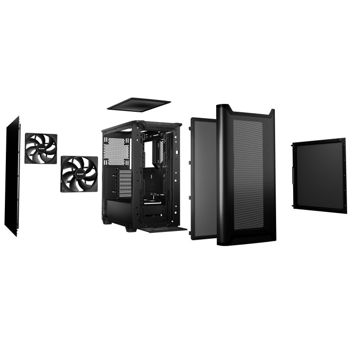Кутия за компютър Be quiet! Pure Base 501 Airflow Black, ATX - BG074