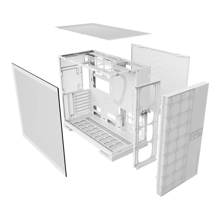 Кутия за компютър Geometric Future Model 5 Vent White, EATX - 1AM5VTW00100
