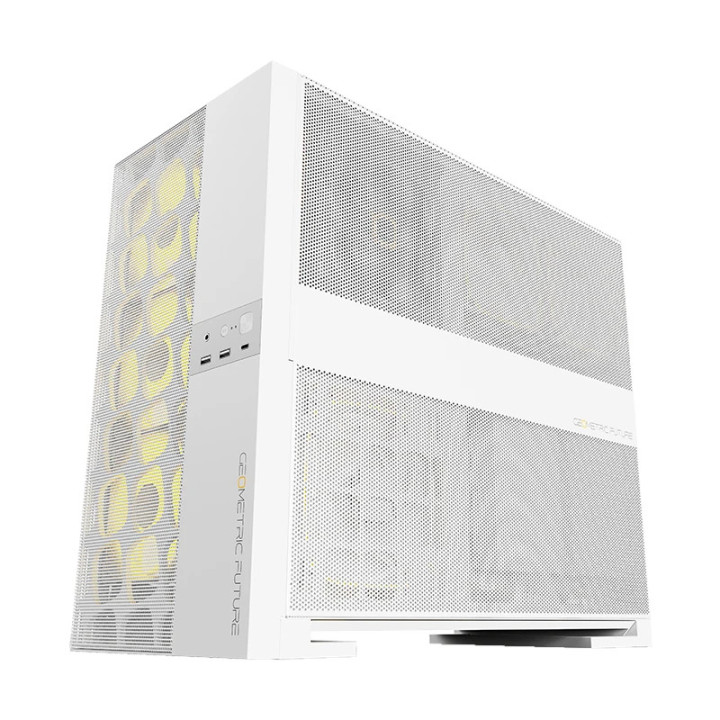Кутия за компютър Geometric Future Model 5 Vent White, EATX - 1AM5VTW00100