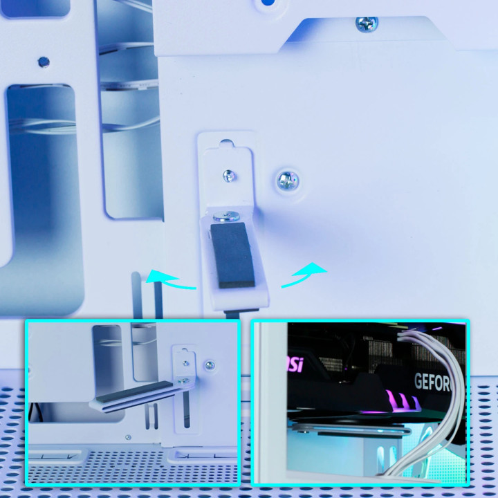 Кутия за компютър Zalman P30 AIR Whitem, ATX - ZM-P30-AIR-WH