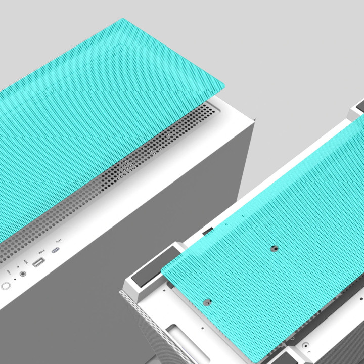 Кутия за компютър Zalman P30 AIR Whitem, ATX - ZM-P30-AIR-WH