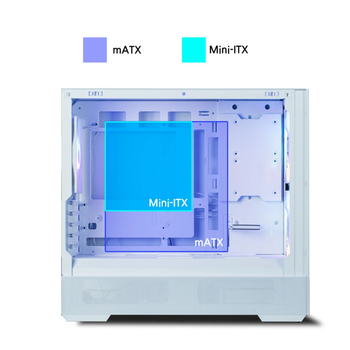 Кутия за компютър Zalman P30 AIR Whitem, ATX - ZM-P30-AIR-WH