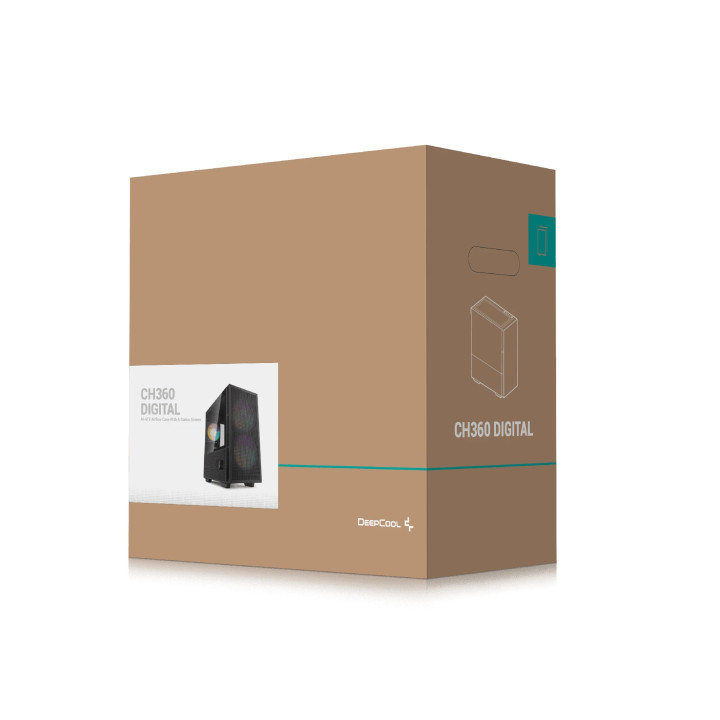 Кутия за компютър DeepCool CH360 DIGITAL, ATX - R-CH360-BKAPE3D-G-1
