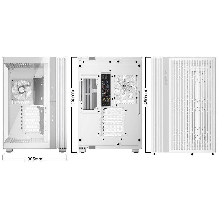 Кутия за компютър Be quiet! LIGHT BASE 600 LX White, ATX - BGW68