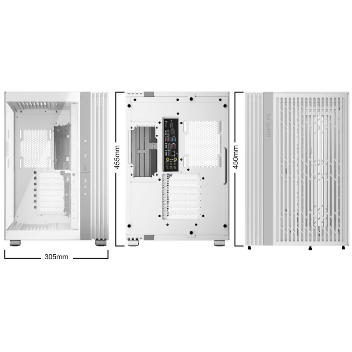 Кутия за компютър Be quiet! LIGHT BASE 600 DX White, ATX - BGW66