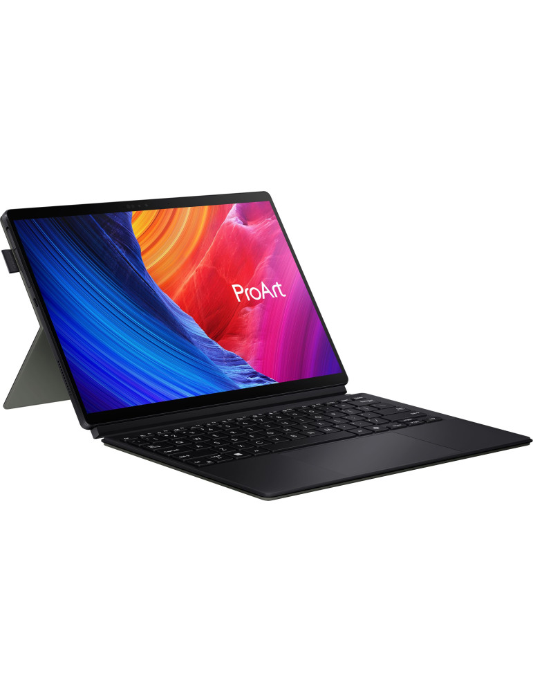 Лаптоп Asus ProArt PZ13 HT5306QA-LX002W, Qualcomm Snapdragon X Plus X1P 42 100 NPU, 13.3 " WQXGA (WQ ) 2880X1800 16:10, 16GB DDR5 RAM, 1TB SSD, Win 11, Nano Black - 90NB1441-M002Z0