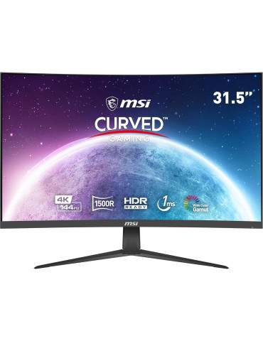 Монитор MSI 31.5 G321CU CURVED, 31.50", 3840 x 2160 (UHD), 16:9, 144Hz, FreeSync Premium, HDMI, DP, Type-C