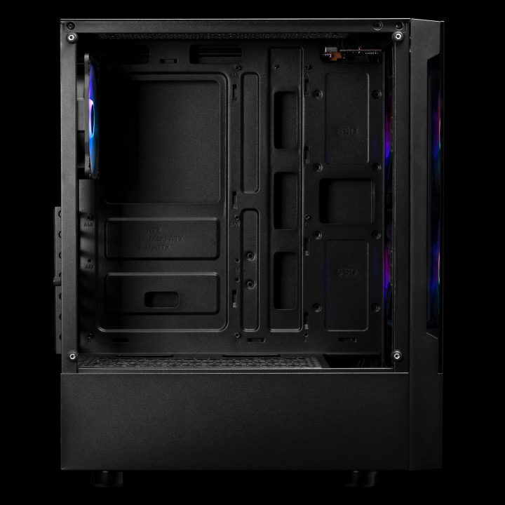 Кутия за компютър Gamdias TALOS E3, ATX, aRGB, Tempered Glass - GAMDIAS-TALOS-E3-BK