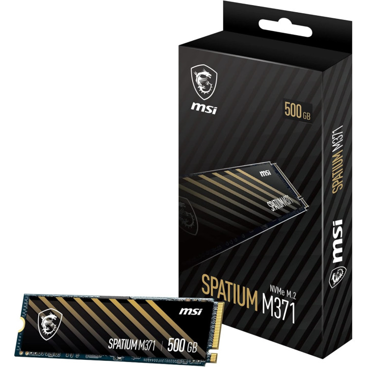 SSD диск MSI 500GB SPATIUM M371 M.2 PCI-E GEN3 2280 NVMe, R/W: 2200 / 1150 MB/s - S78-440K160-P83