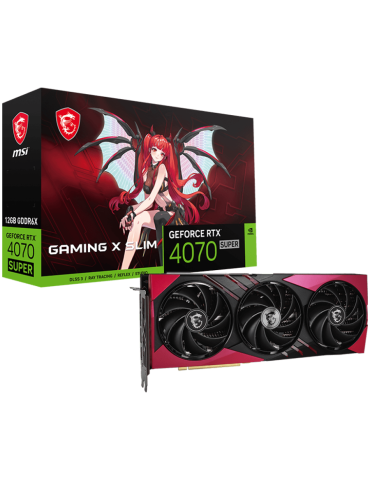 Видео карта MSI Geforce Nvidia RTX 4070 SUPER 12G GAMING X SLIM MLG, 12GB GDDR6X, 192bit